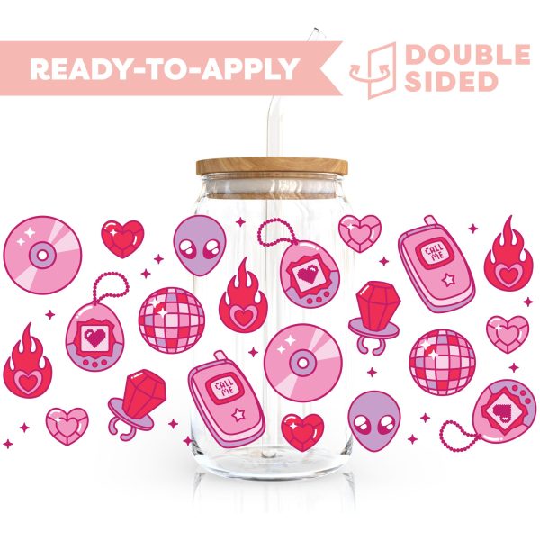 [ Double Sided ] 16oz Cup UV DTF Decal | Y2K Vibe Discount