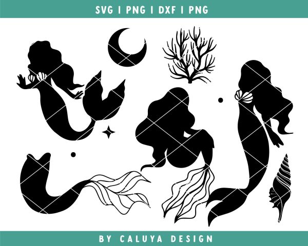 Mystical Mermaid SVG Bundle | 15 Pack Bundle Fashion - Image 3