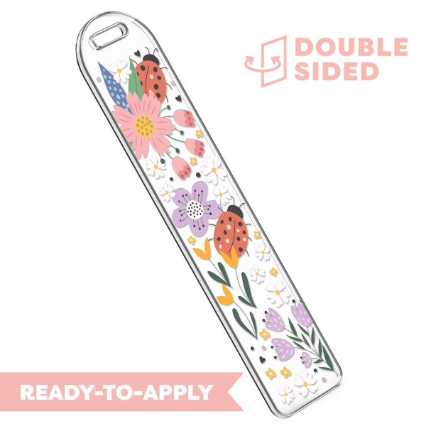[ Double Sided ] Bookmark UV DTF Decal | Spring Lady Bug Online Hot Sale