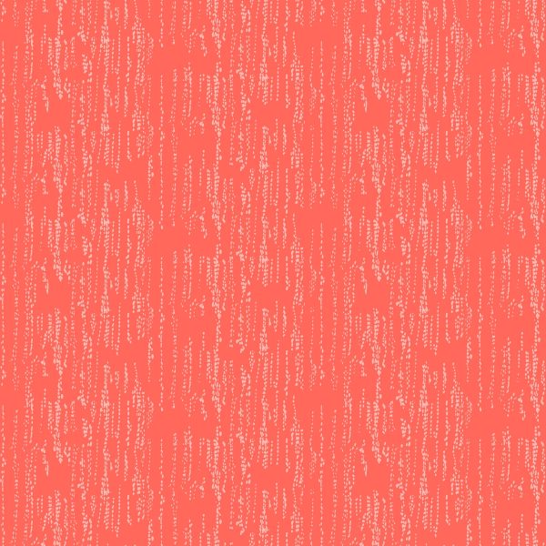 Seasons - Grass Patch in Coral - Ghazal Razavi - 92017-56 - Half Yard Hot on Sale