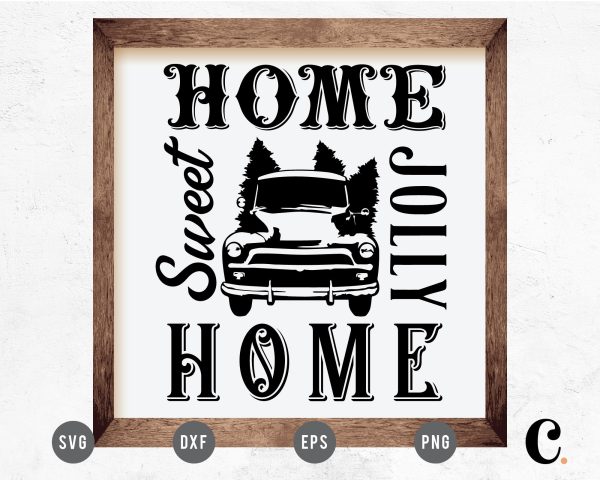 Home Sweet Jolly Home Sign SVG Online now