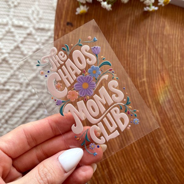 [ Double Sided ] UV DTF Transfer | The Chaos Moms Club Cheap - Image 2