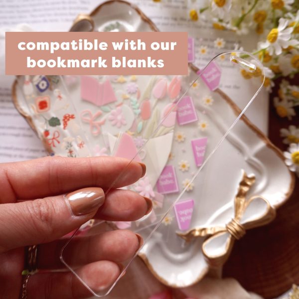 [ Double Sided ] Bookmark UV DTF Decal | Journaling and Roses Online - Image 5