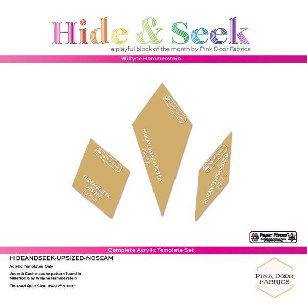 Upsized Hide and Seek - Complete Acrylic Template Set - HIDEANDSEEK-UPSIZED Online Hot Sale - Image 3