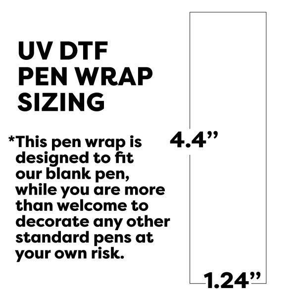 Pen UV DTF Wrap | Pink Boho Rainbow Online now - Image 3