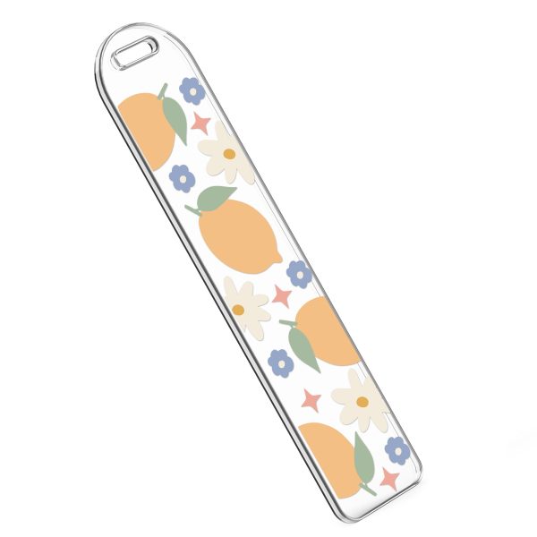 [ Double Sided ] Bookmark UV DTF Decal | Floral Lemon For Cheap