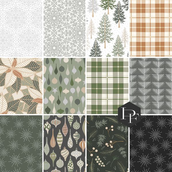 Snowfall Half Yard Bundle, 12 Pieces - by Pippa Shaw (Preorder) Online