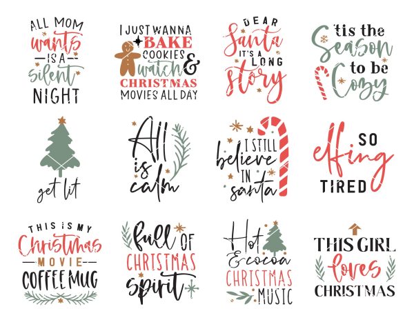 Christmas Mug Making SVG Bundle | 25 Pack Online - Image 3