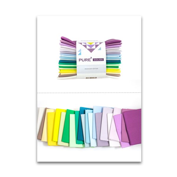 Pure Solids Fat Quarter Bundle, 21 Pieces {Iridescent Edition} - by Tula Pink Online