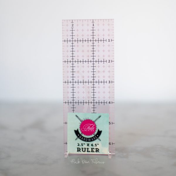 Tula Pink Hardware - 2-1 2  x 6-1 2  - Clear Grip Ruler - TP26 Online Hot Sale