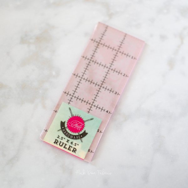 Tula Pink Hardware - 2-1 2  x 6-1 2  - Clear Grip Ruler - TP26 Online Hot Sale - Image 2