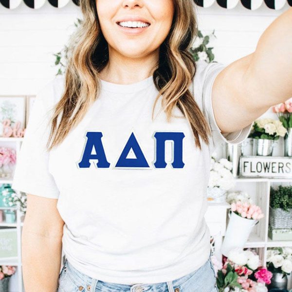 Alpha Delta Pi Custom Twill Tee Online now