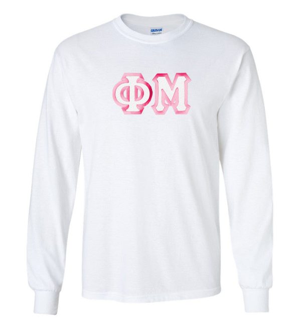 Phi Mu Custom Twill Long Tee For Sale