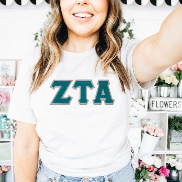 Zeta Tau Alpha Custom Twill Tee Online