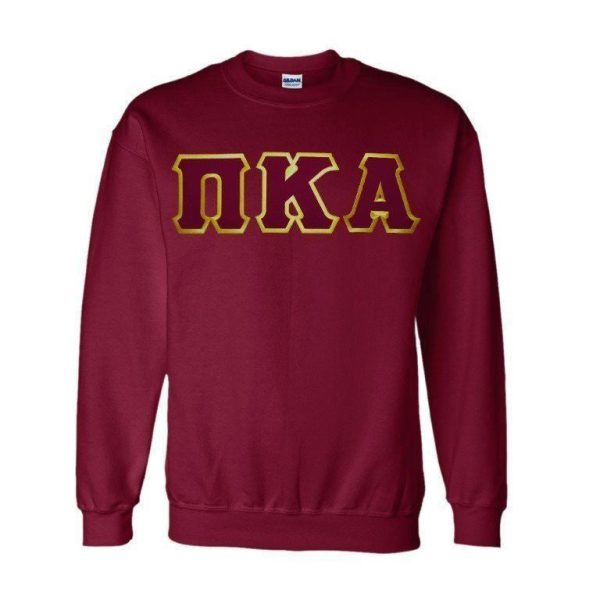 DISCOUNT Pi Kappa Alpha Lettered Crewneck - Best Value Cheap